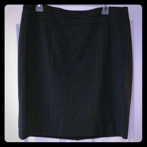 NWT George gray pinstripe pencil skirt